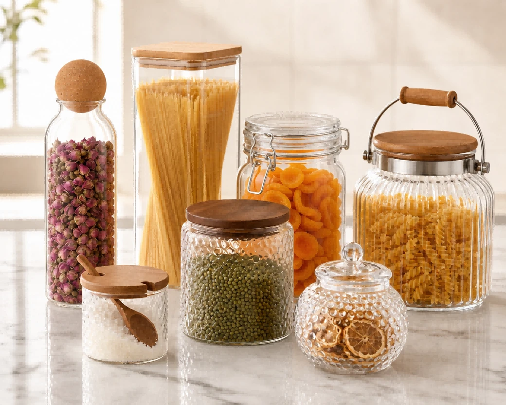 Glass Storage Jars Glass Storage Jars