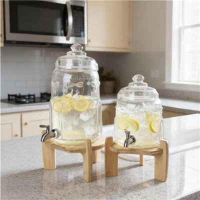 القوس-أبراج المشروبات الزجاجية المنقوشة بشريط تكس